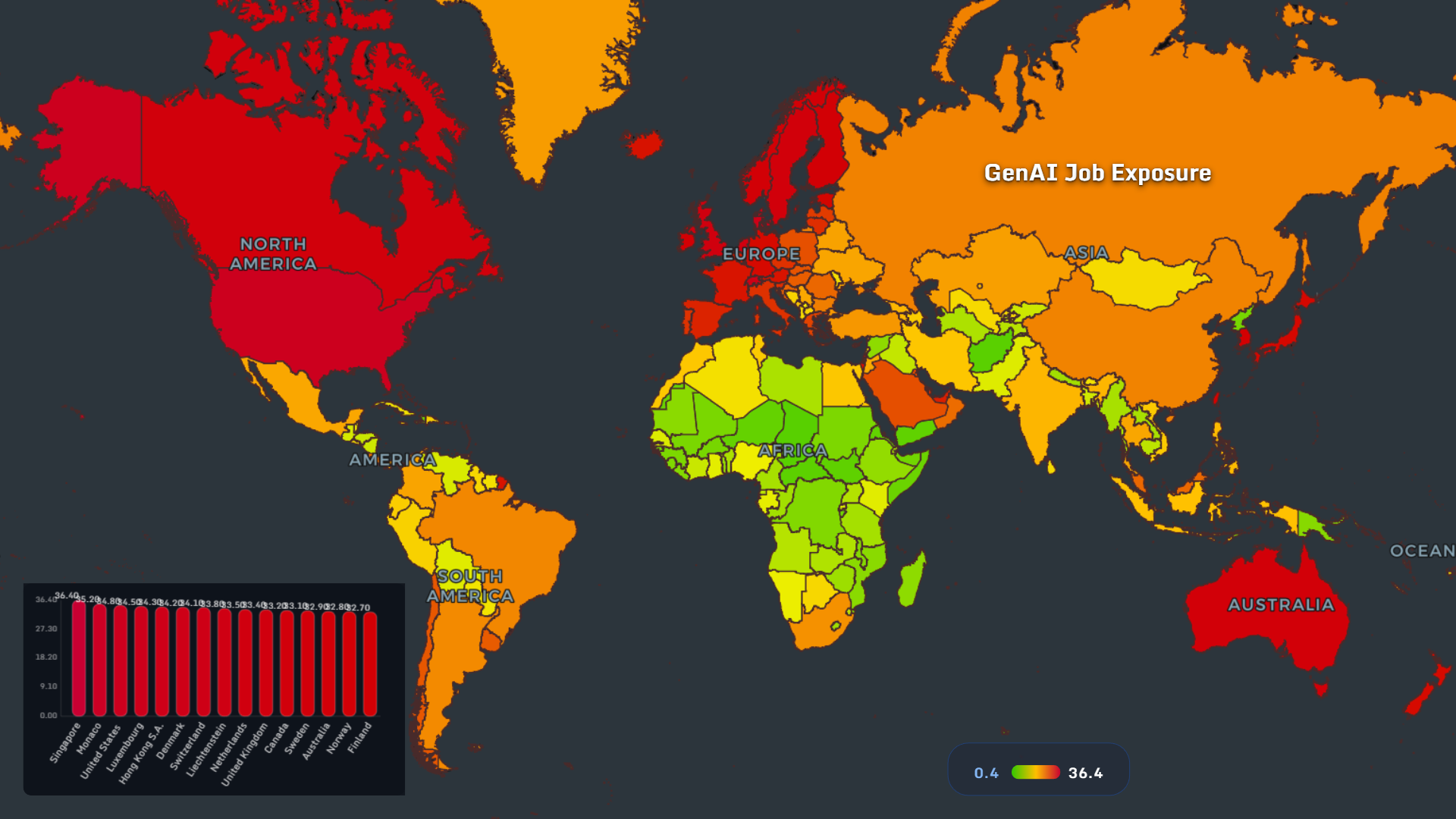 Global AI and workforce maps 2026