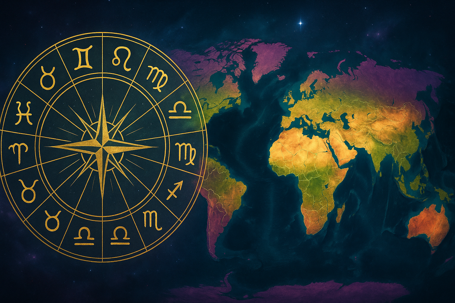 Global astrology regulation and belief map