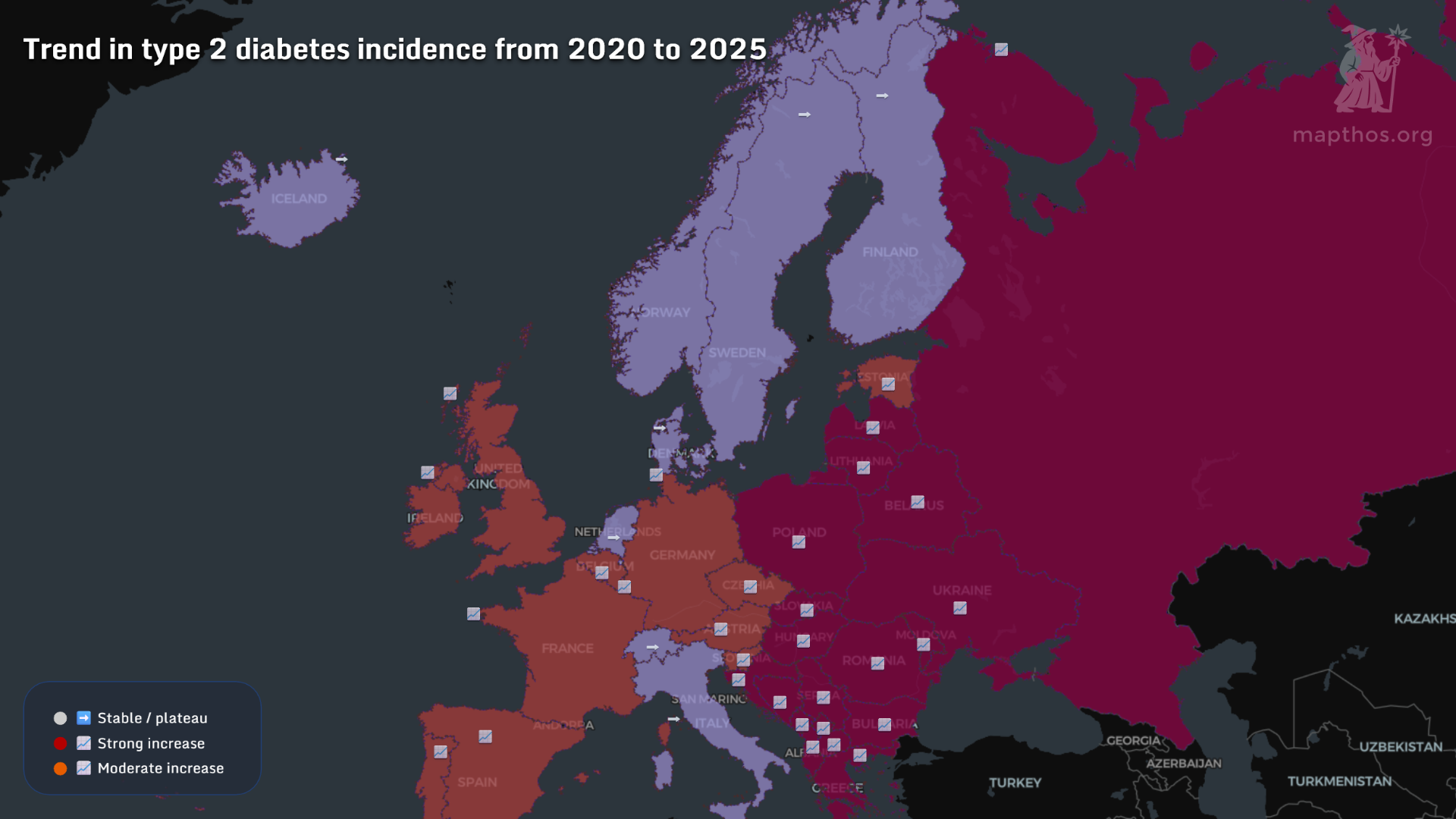 Global diabetes data visualization header