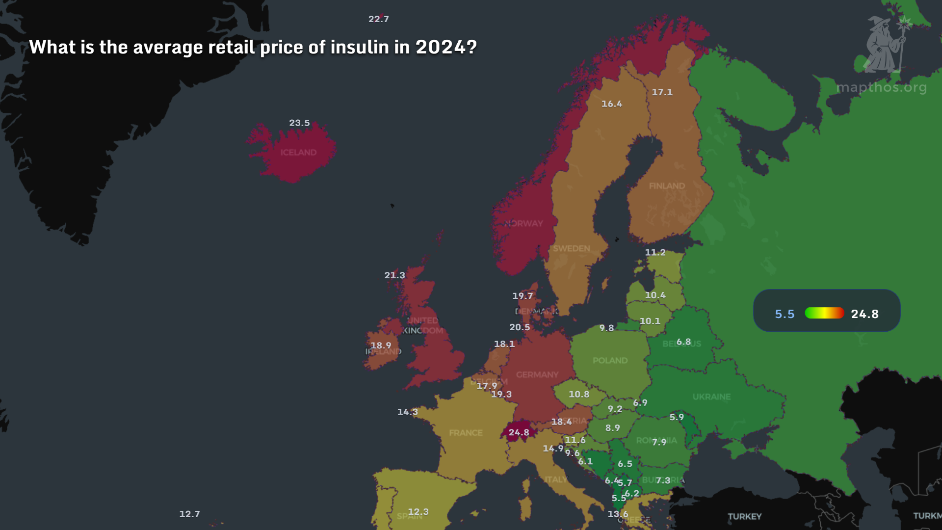 Global insulin access map 2025