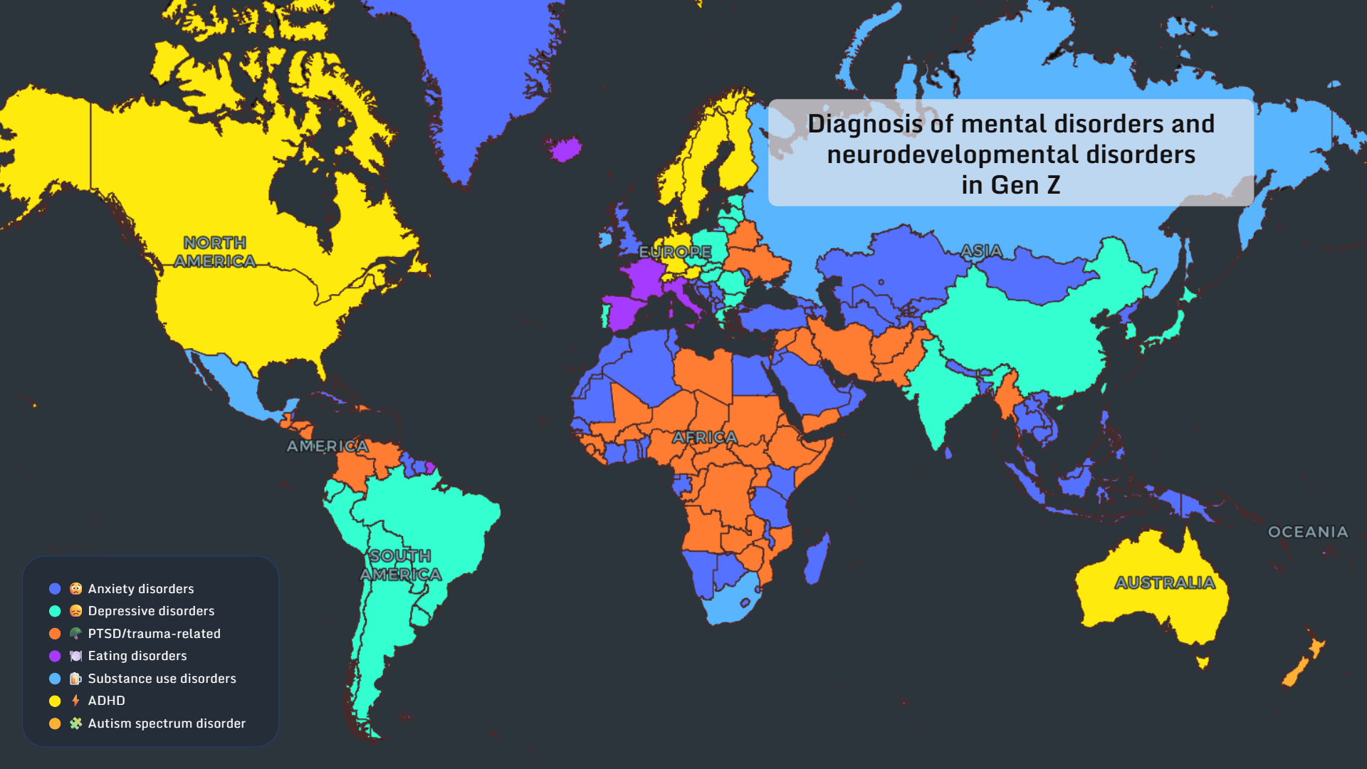 Combined comorbidity of mental and neurodevelopmental disorders in Gen Z