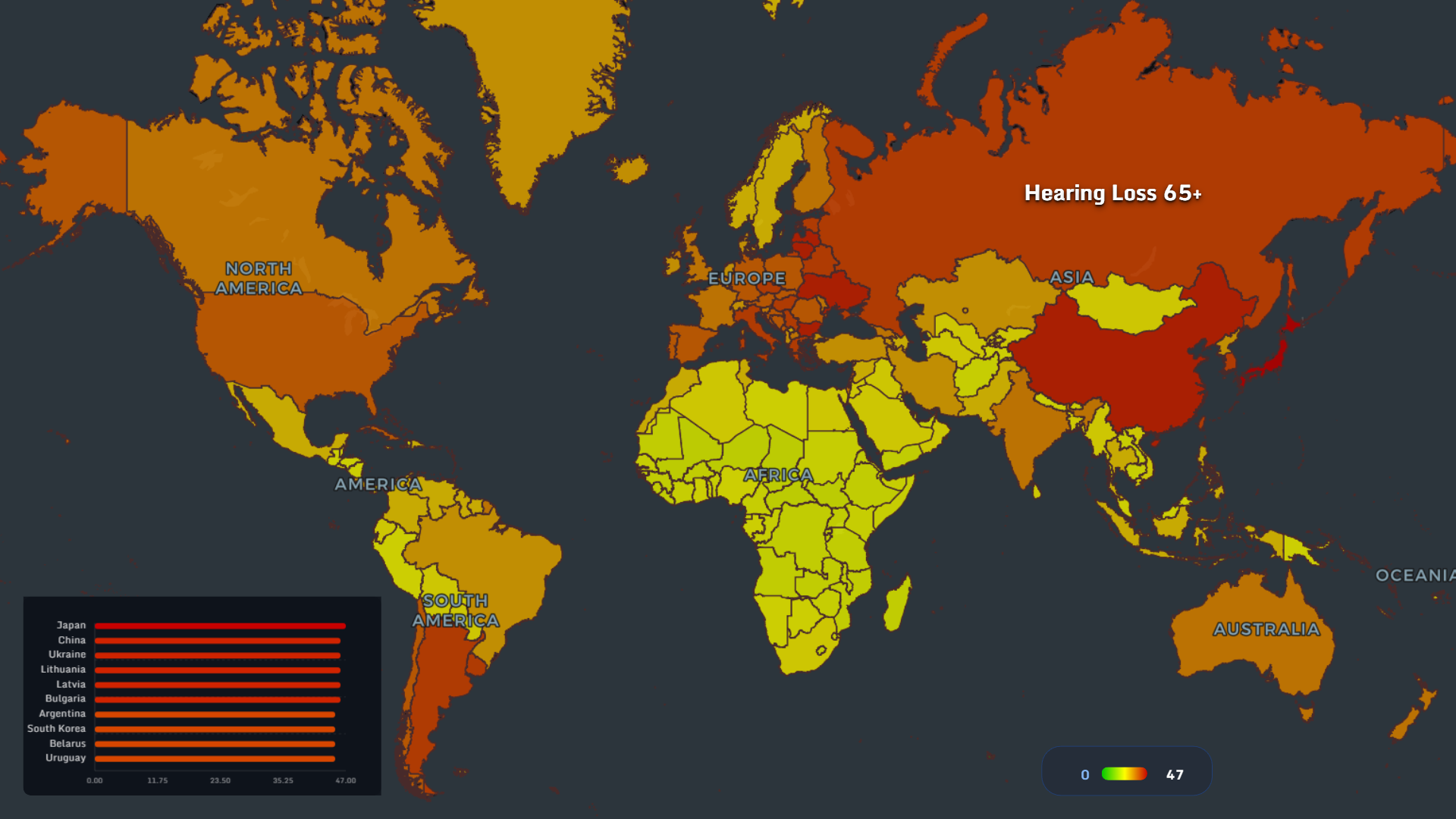 Hearing loss prevalence 65 plus map 2026