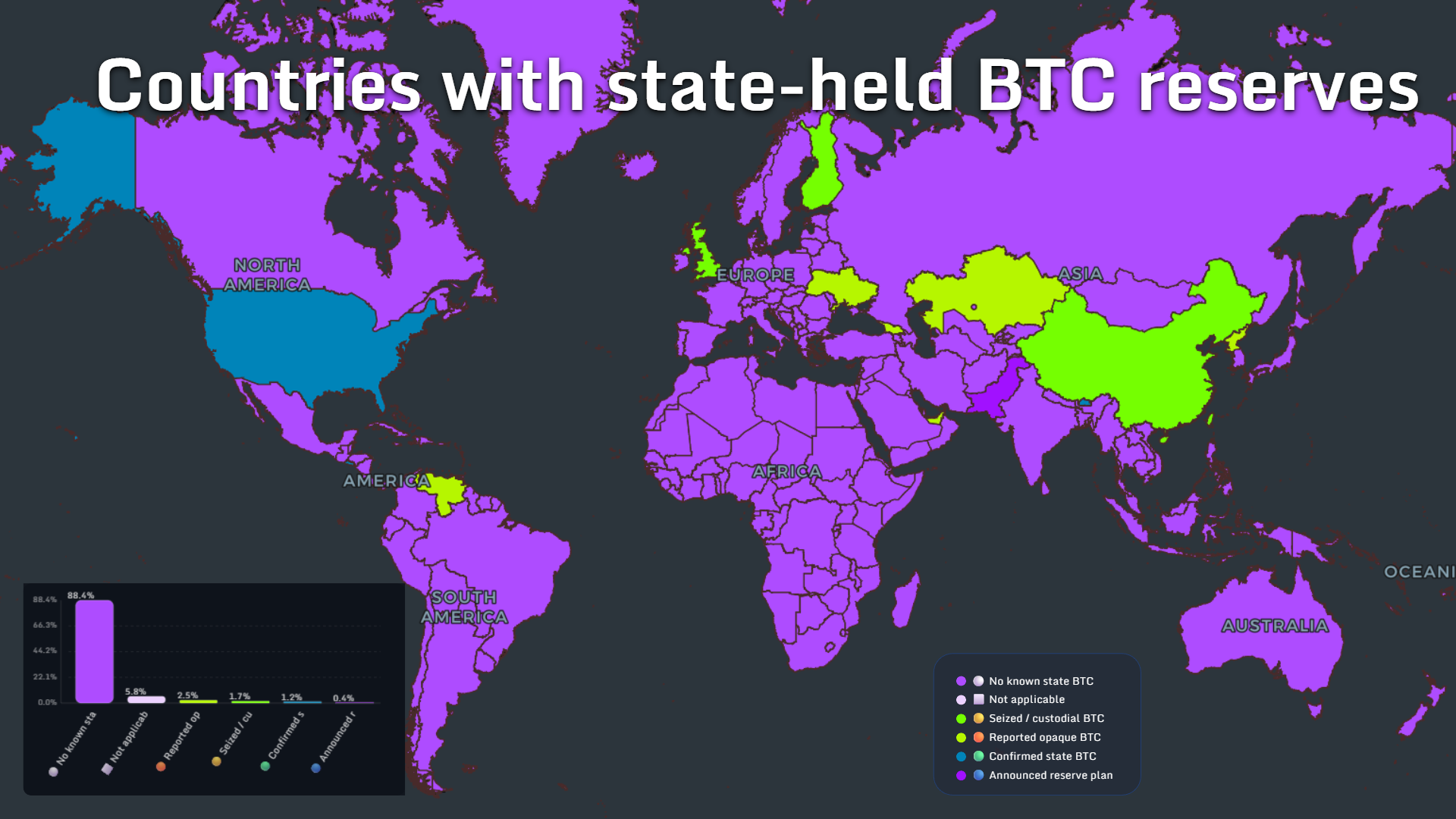 Map of countries where crypto exchanges are banned in 2026