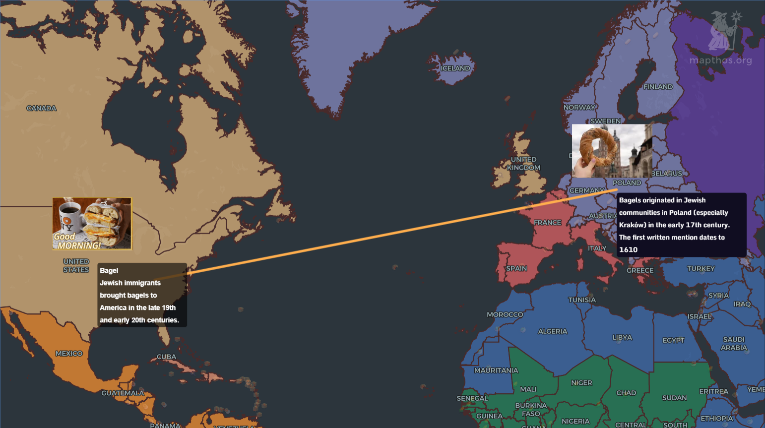 Global Bagel Popularity Map 2025