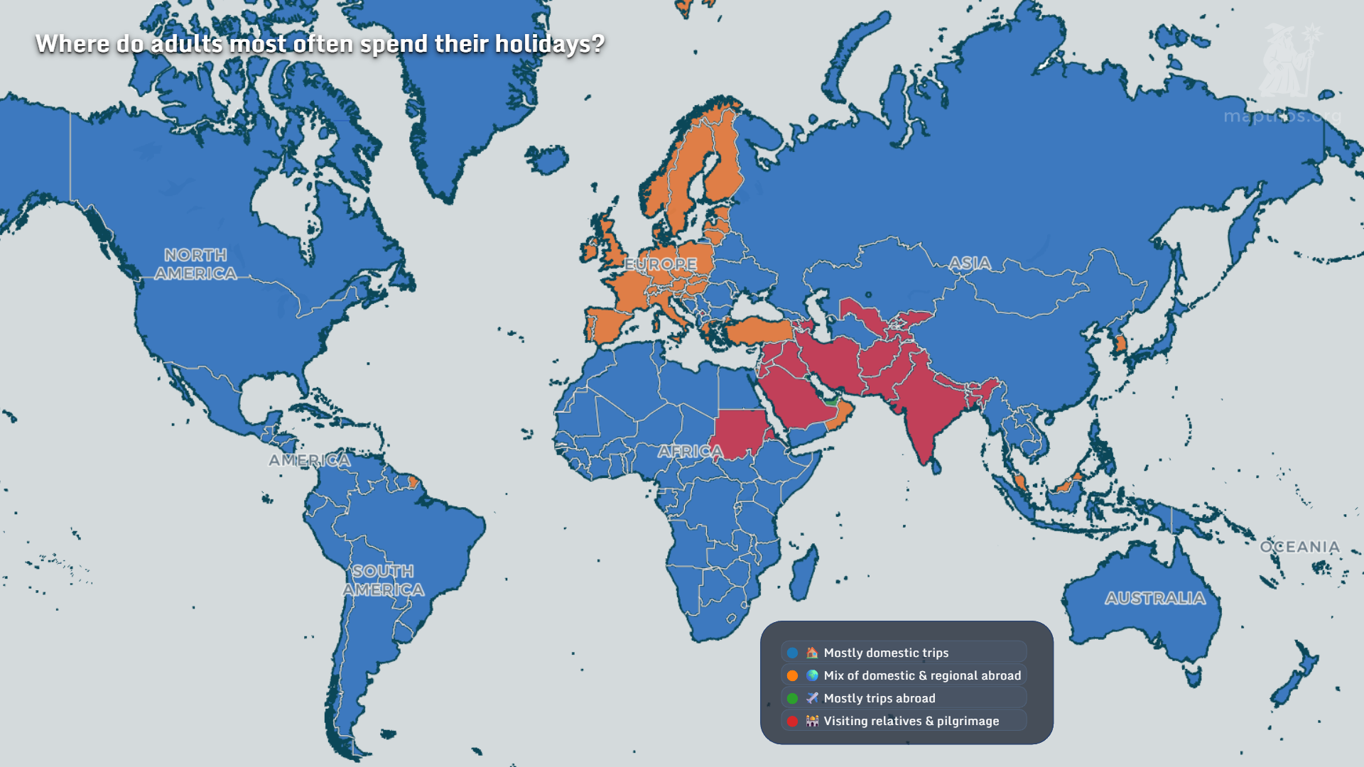 Global holidays and public breaks map 2025