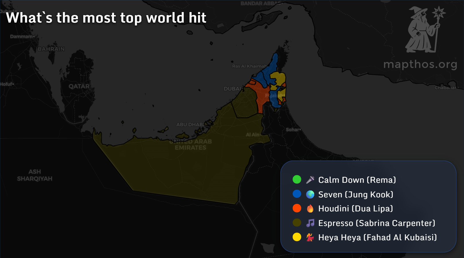 Top songs in the UAE 2025