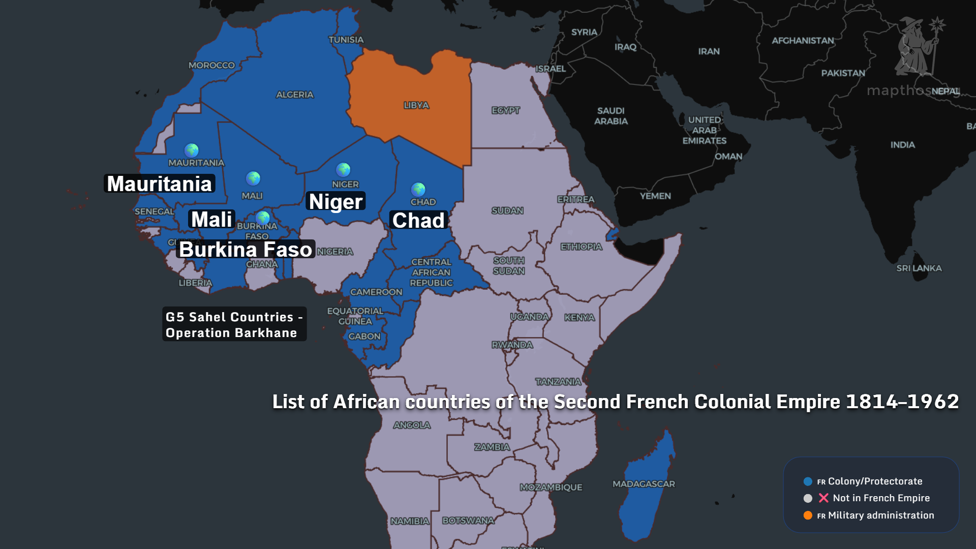 Map of coups, sanctions, and alliances in Africa 2025