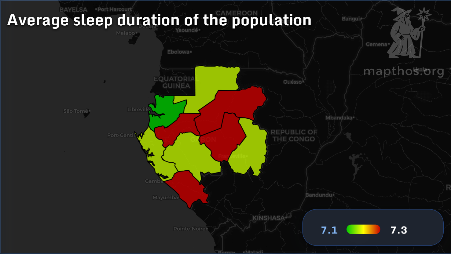 Gabon sleep map 2025