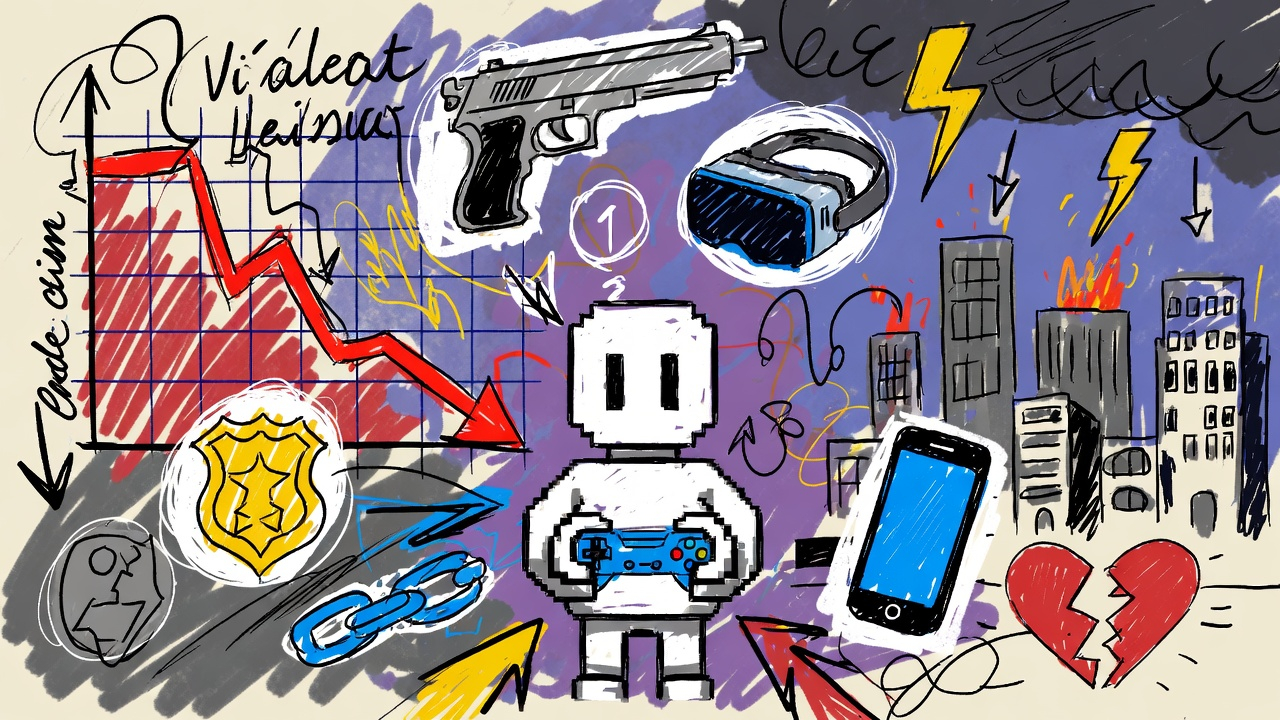 Teen digital leisure and youth crime global data visualization header