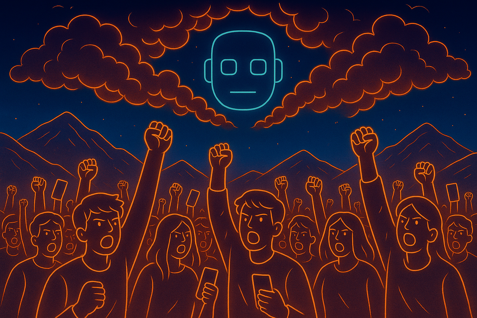 Header illustration for youth unrest 2025 article